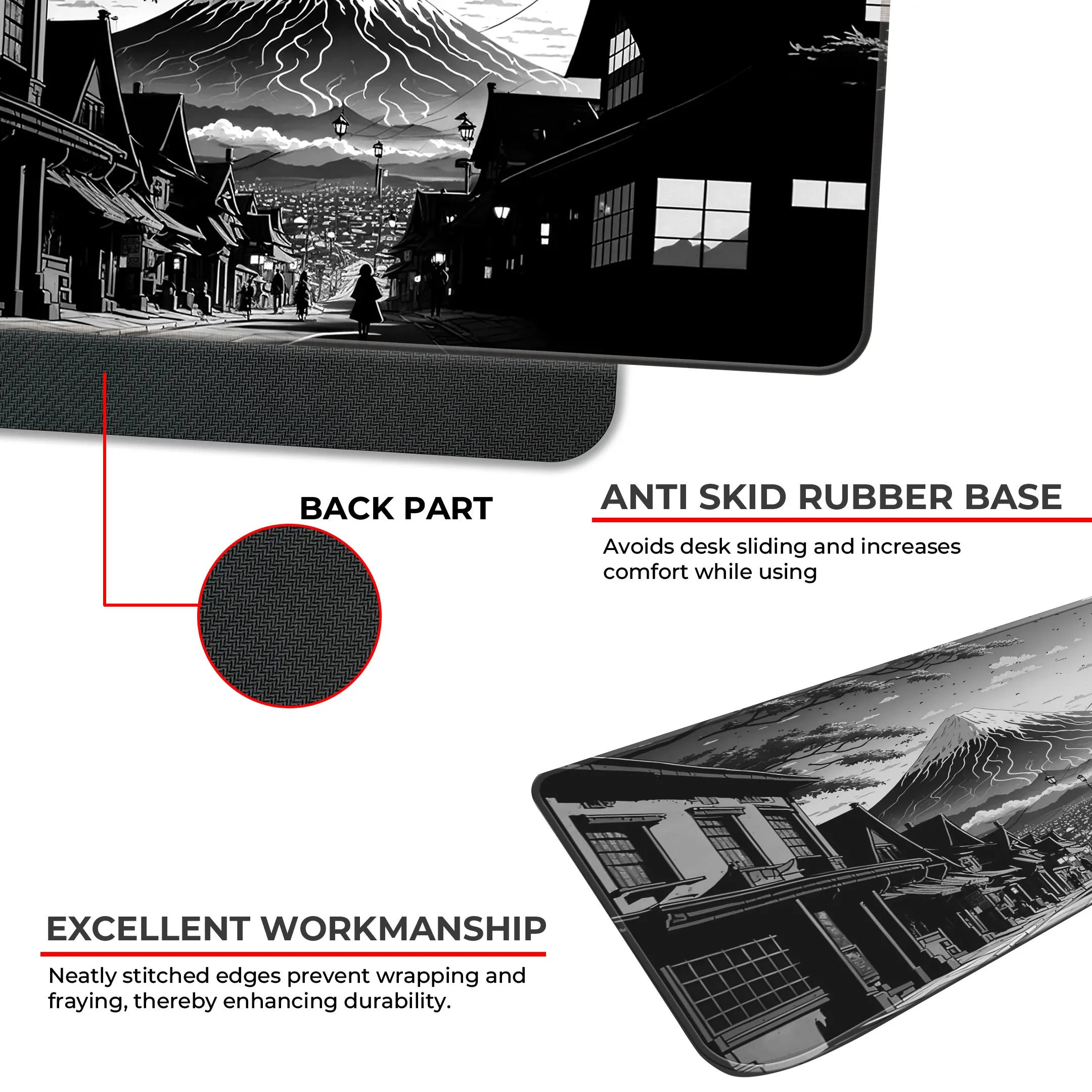 Fuji Noir Deskmat