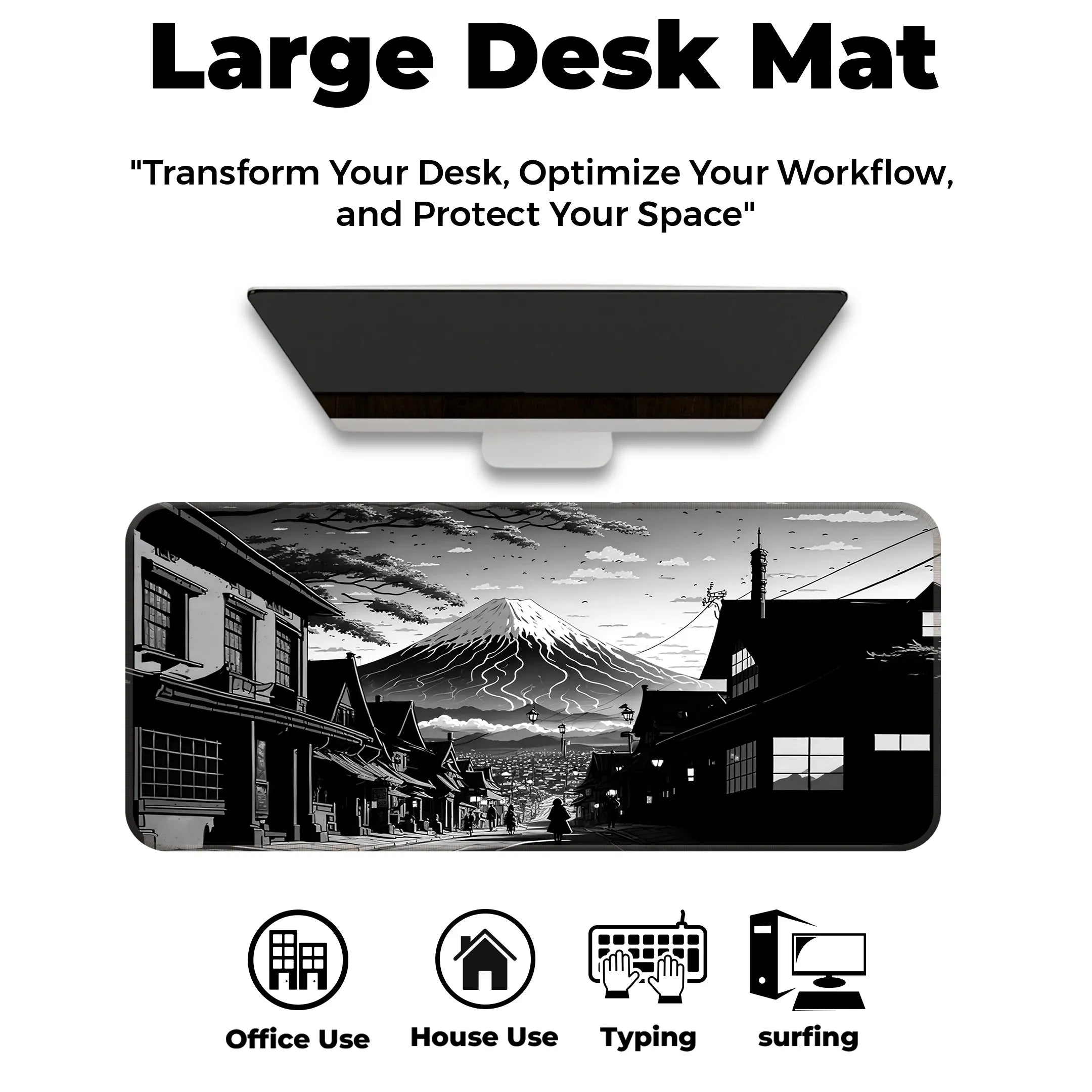 Fuji Noir Deskmat