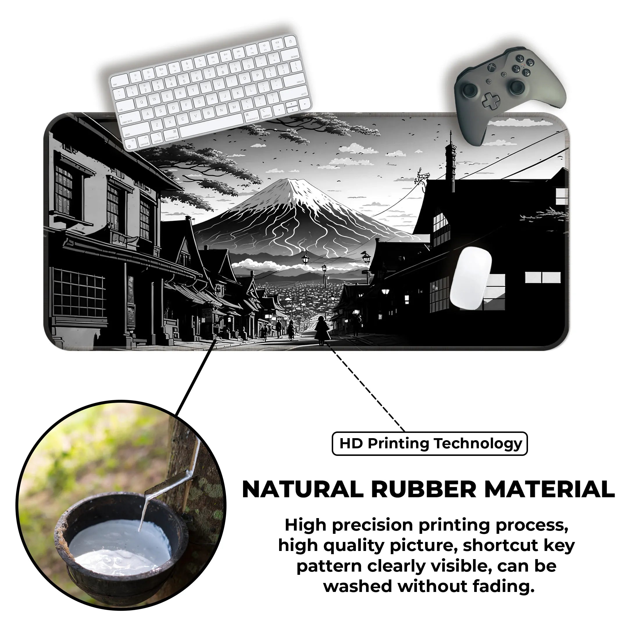 Fuji Noir Deskmat