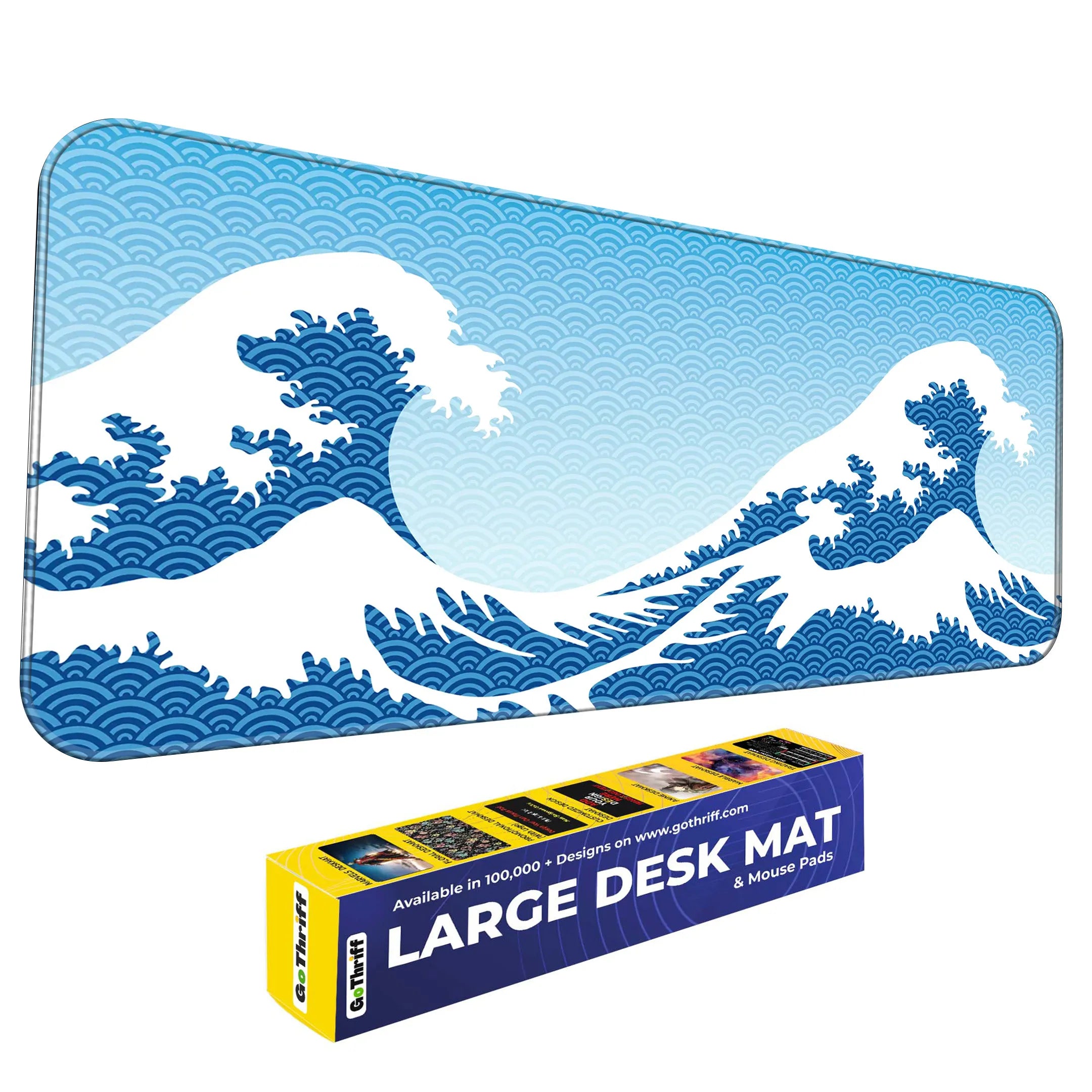 Great Wave Pattern Deskmat