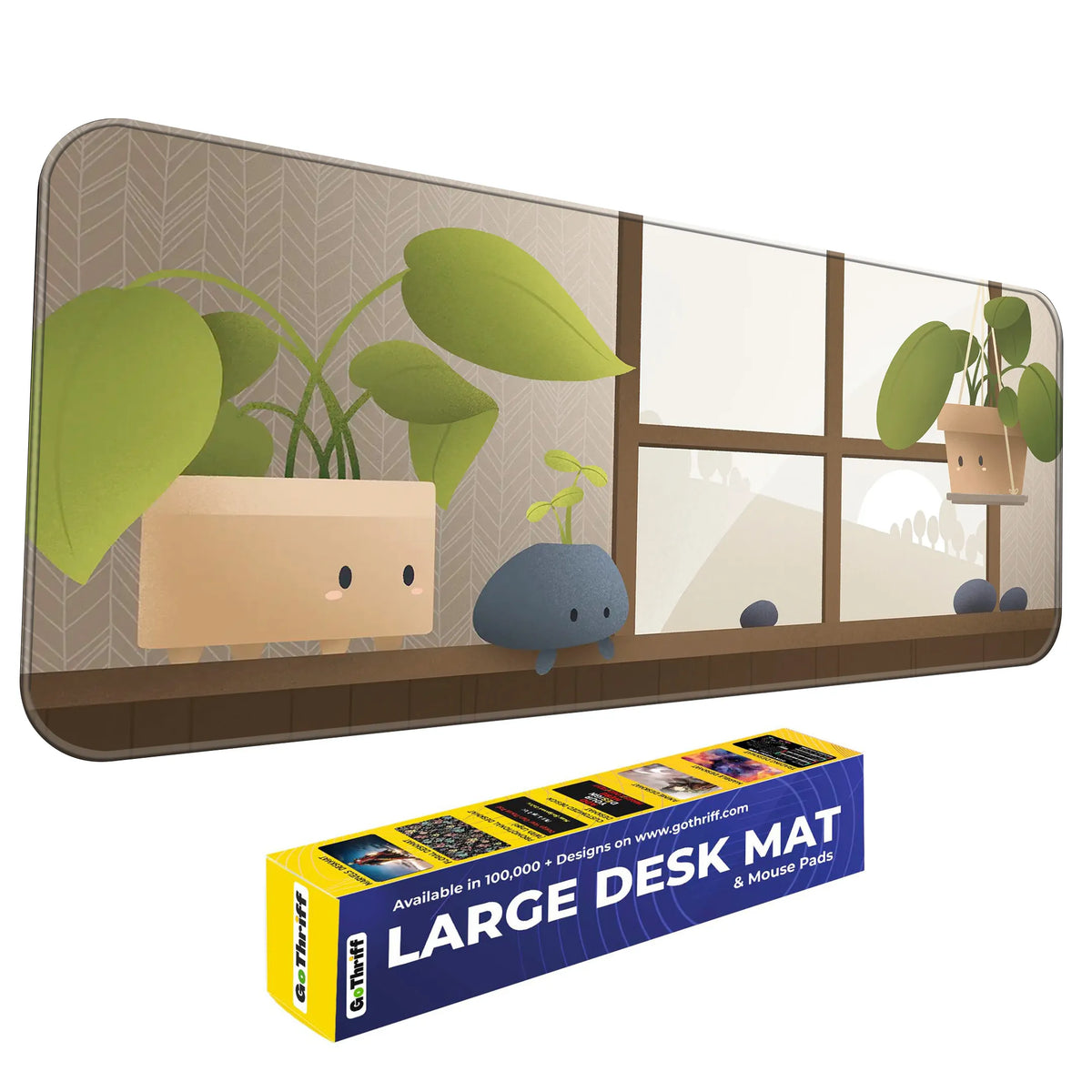 Kawaii Plant Friends Deskmat