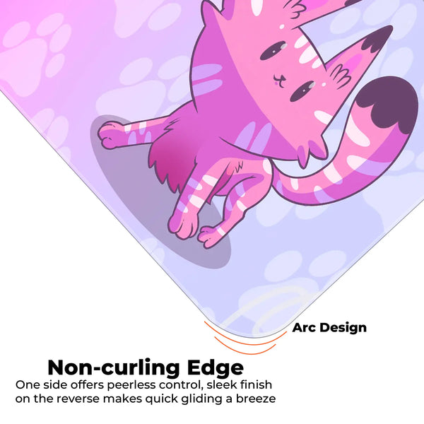 Kawaii Pink Cat Deskmat