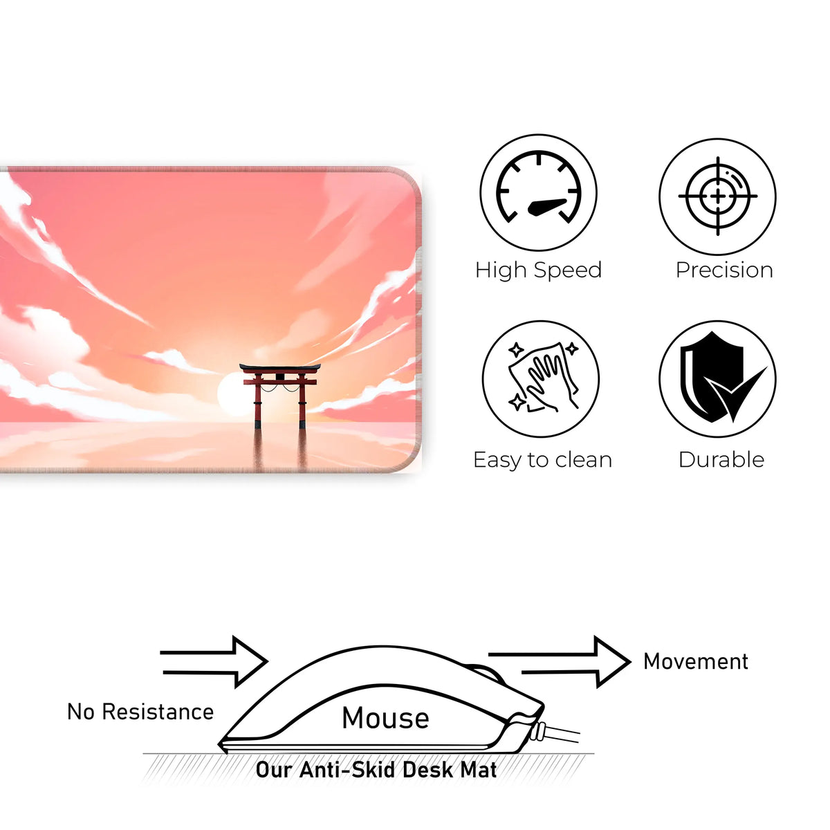 Zen Torii Gate Deskmat