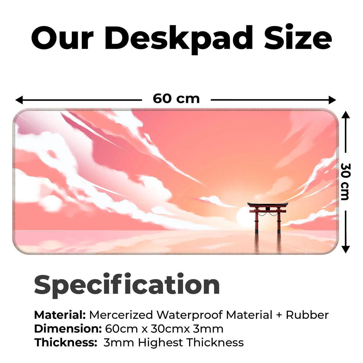 Zen Torii Gate Deskmat