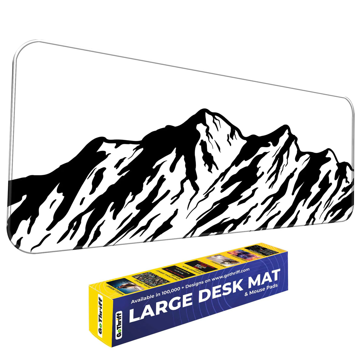 Monochrome Mountain Peak Deskmat