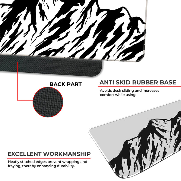 Monochrome Mountain Peak Deskmat