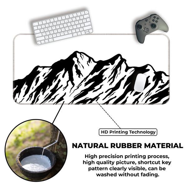 Monochrome Mountain Peak Deskmat