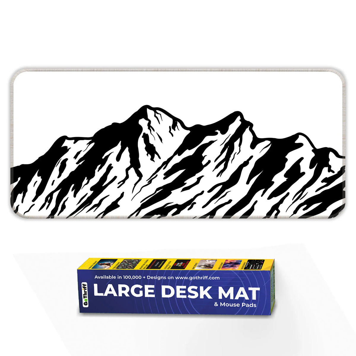 Monochrome Mountain Peak Deskmat