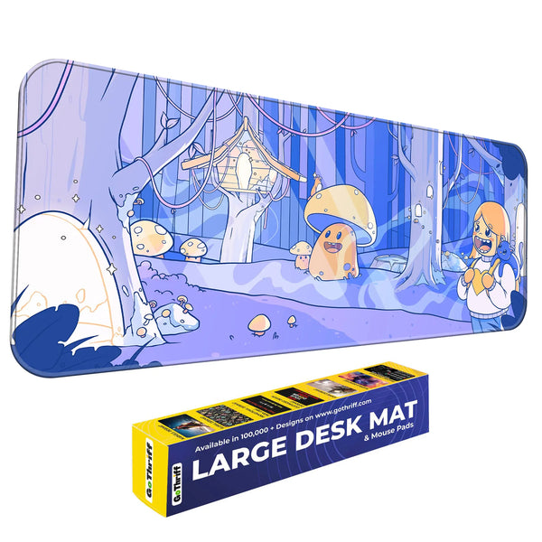 Whimsical Mushroom Forest Deskmat