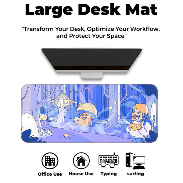 Whimsical Mushroom Forest Deskmat