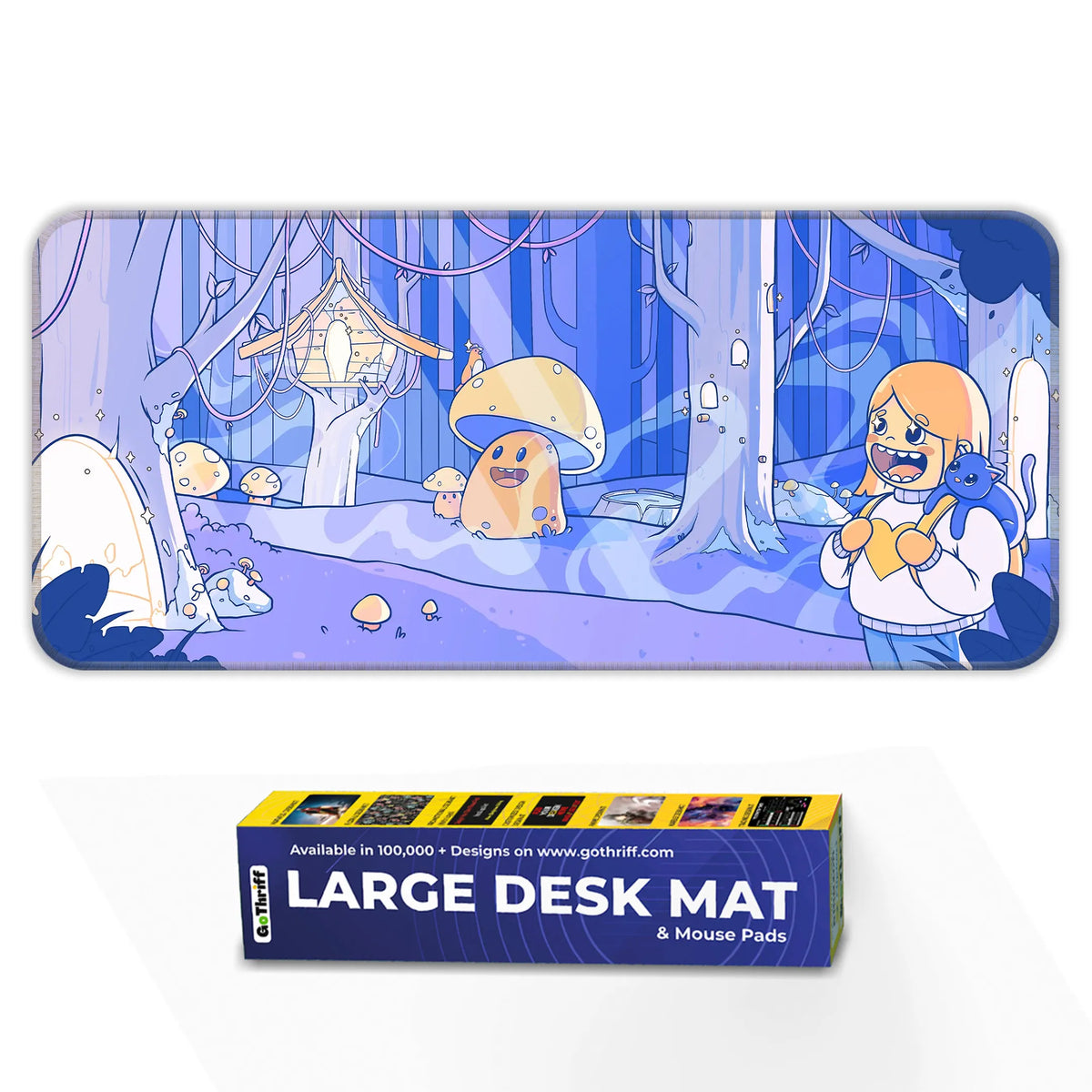 Whimsical Mushroom Forest Deskmat