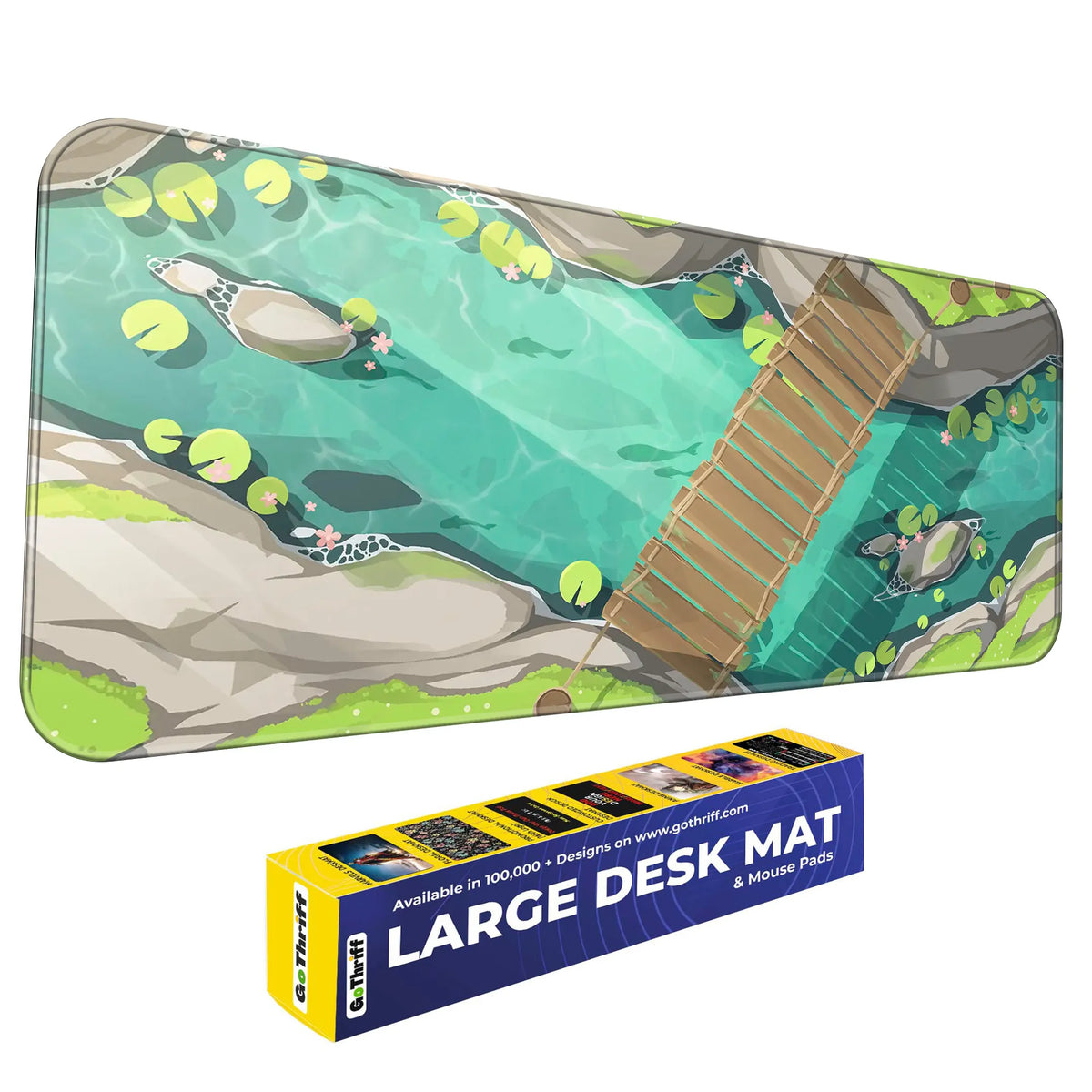 Serene Koi Pond Deskmat