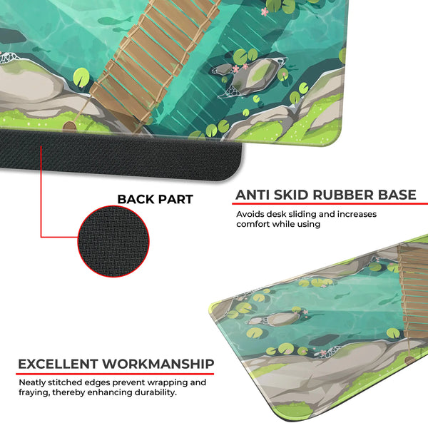 Serene Koi Pond Deskmat