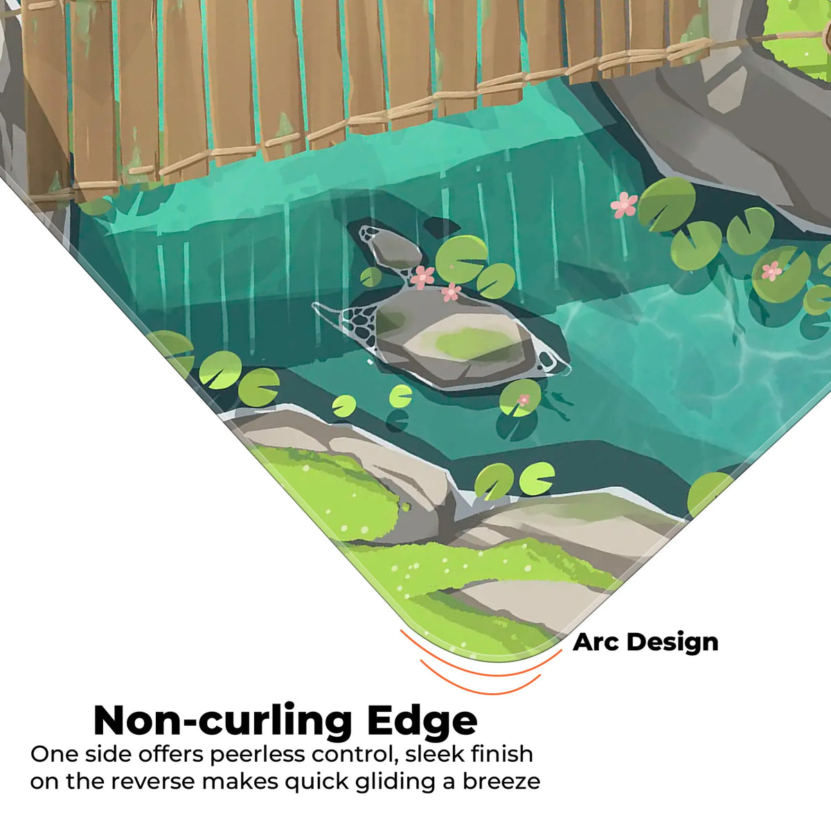 Serene Koi Pond Deskmat