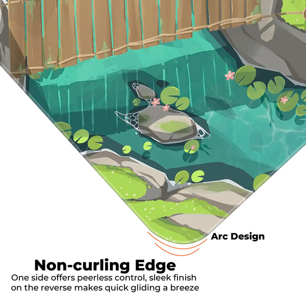 Serene Koi Pond Deskmat