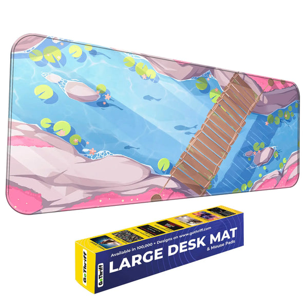 Serene Koi Pond Deskmat