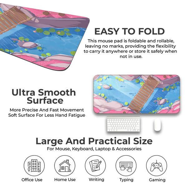 Serene Koi Pond Deskmat