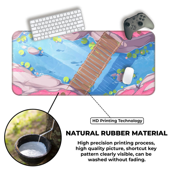 Serene Koi Pond Deskmat