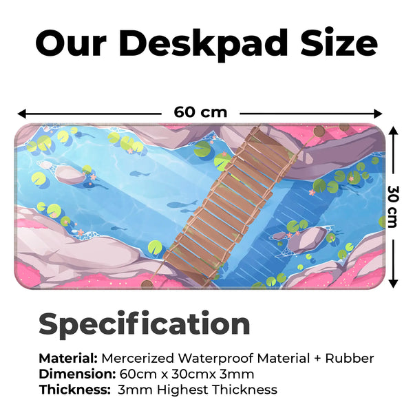 Serene Koi Pond Deskmat