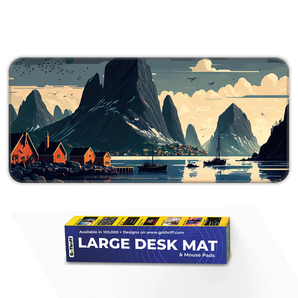 Nordic Fjord Serenity Deskmat