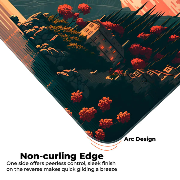 Golden Dusk Lakeside Deskmat
