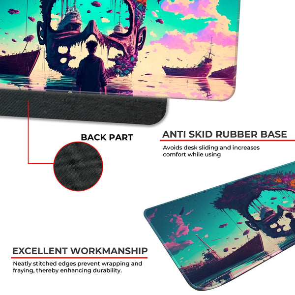 Dreamcore Shipwreck Skull Deskmat