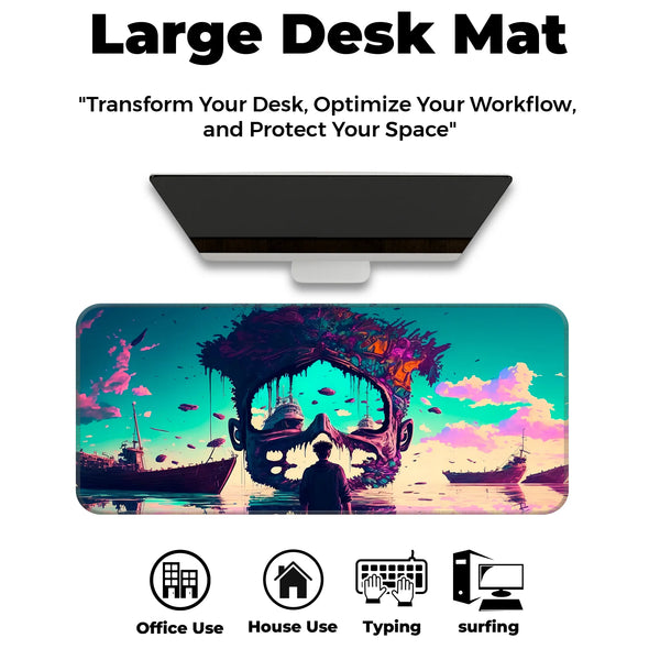 Dreamcore Shipwreck Skull Deskmat