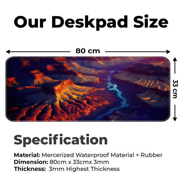 Mystic Canyon Glow Deskmat
