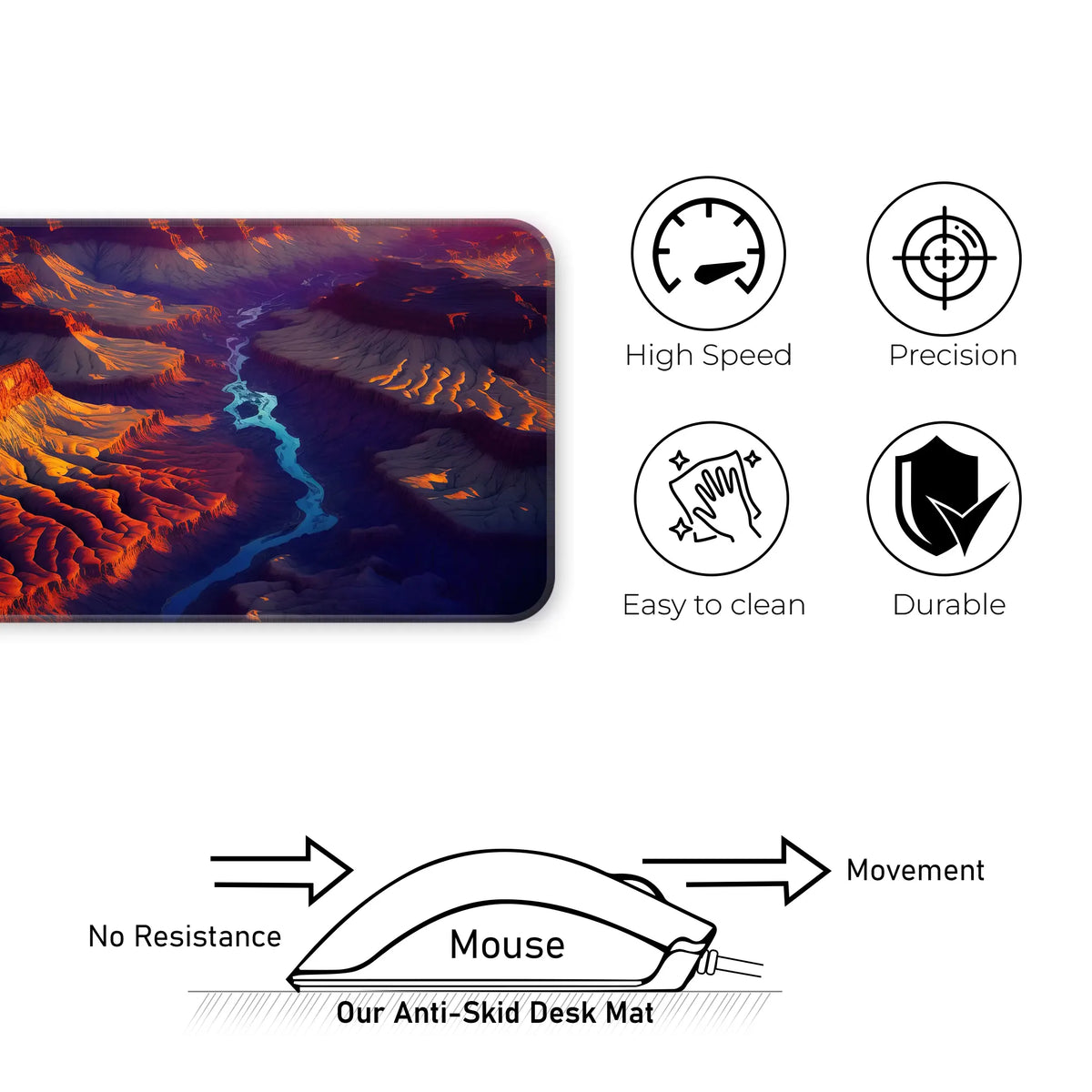 Mystic Canyon Glow Deskmat