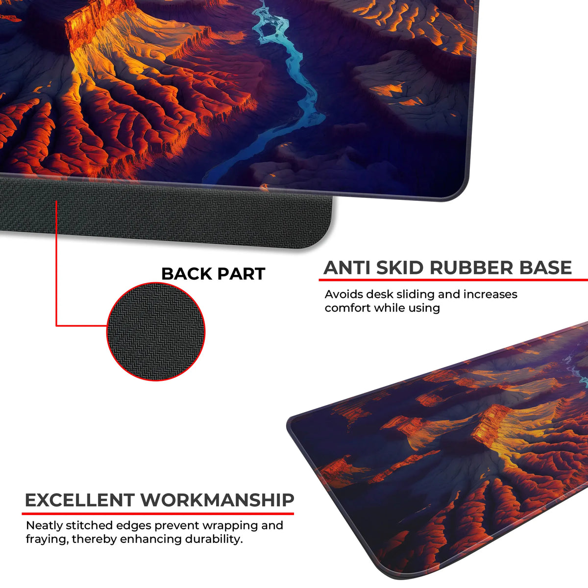 Mystic Canyon Glow Deskmat