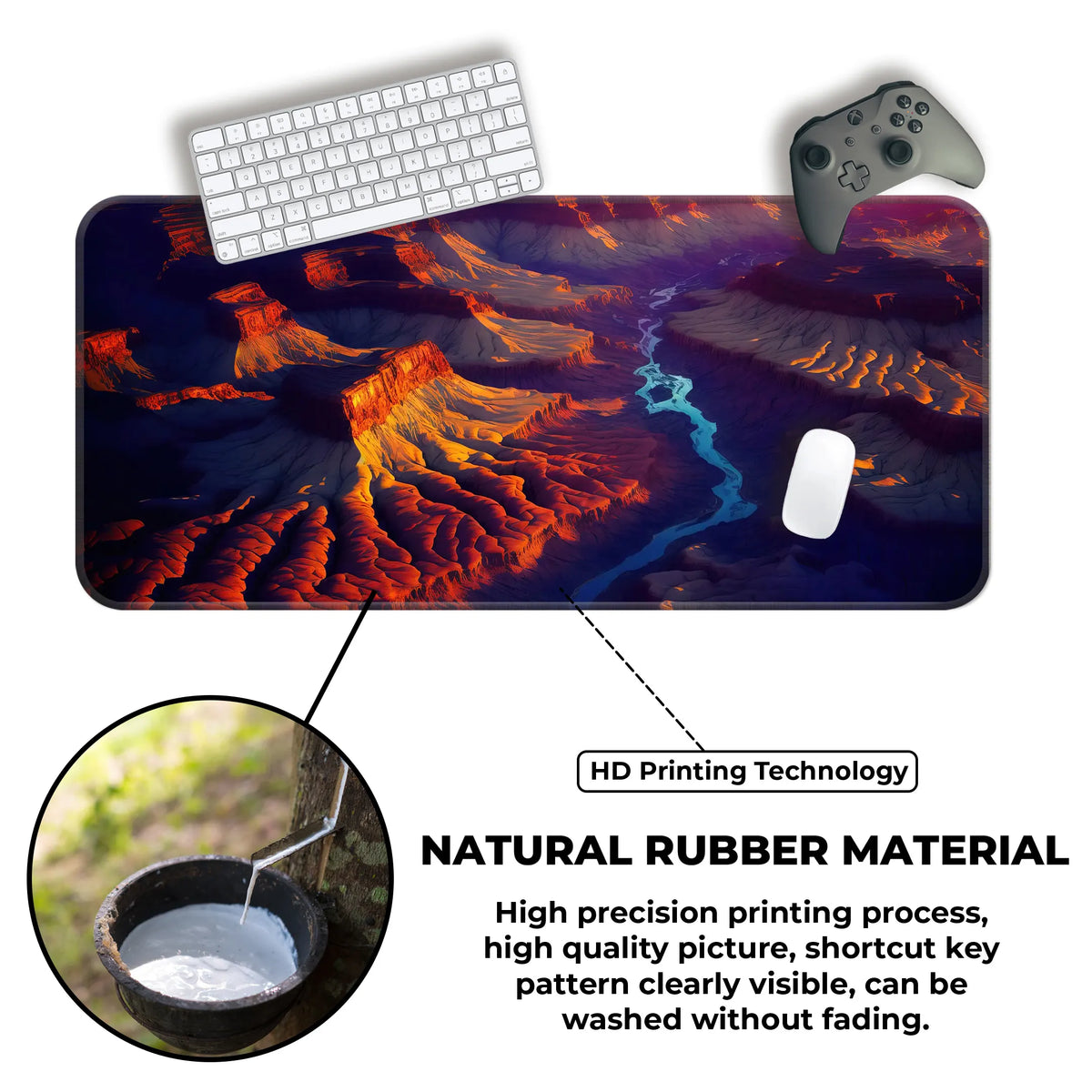 Mystic Canyon Glow Deskmat