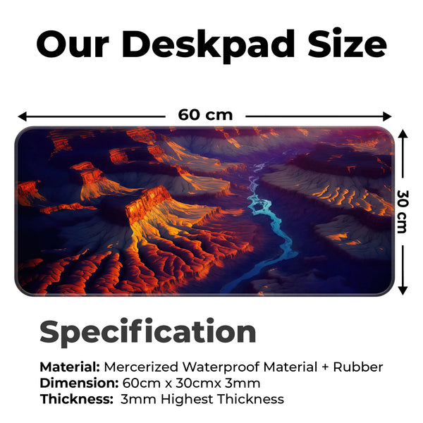 Mystic Canyon Glow Deskmat