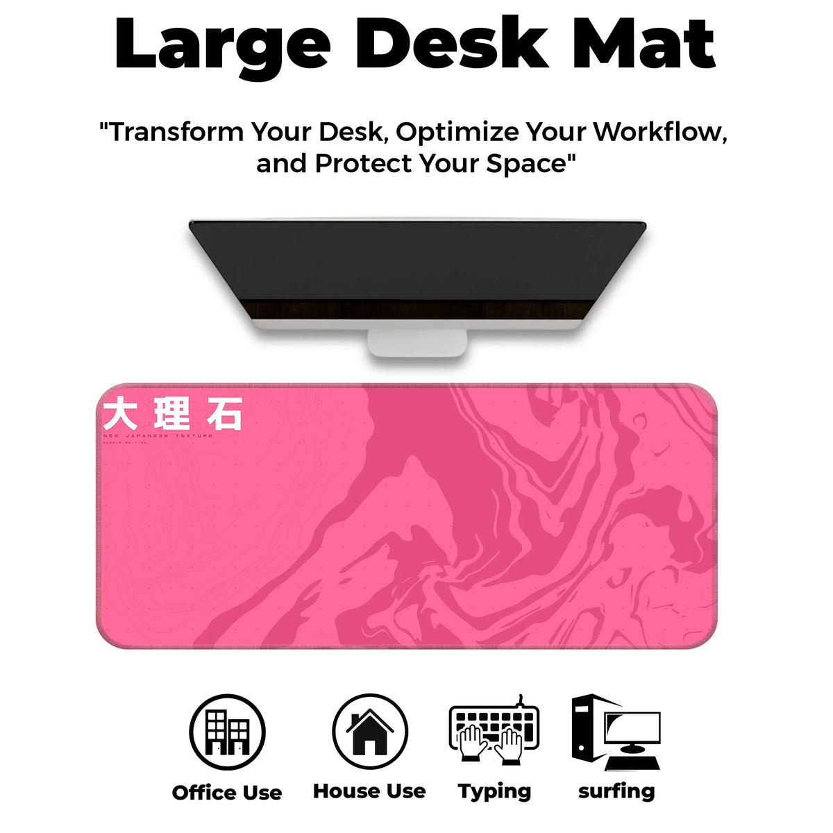 Neo Japanese Marble Texture Deskmat