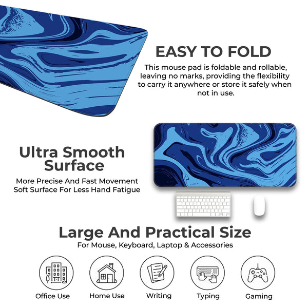 Midnight Ocean Swirl Deskmat