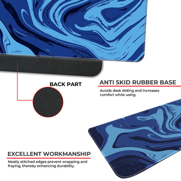 Midnight Ocean Swirl Deskmat