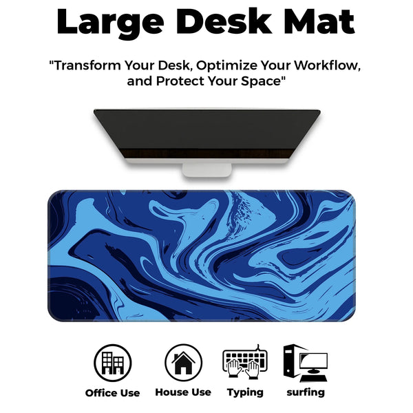 Midnight Ocean Swirl Deskmat