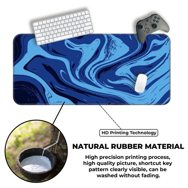 Midnight Ocean Swirl Deskmat