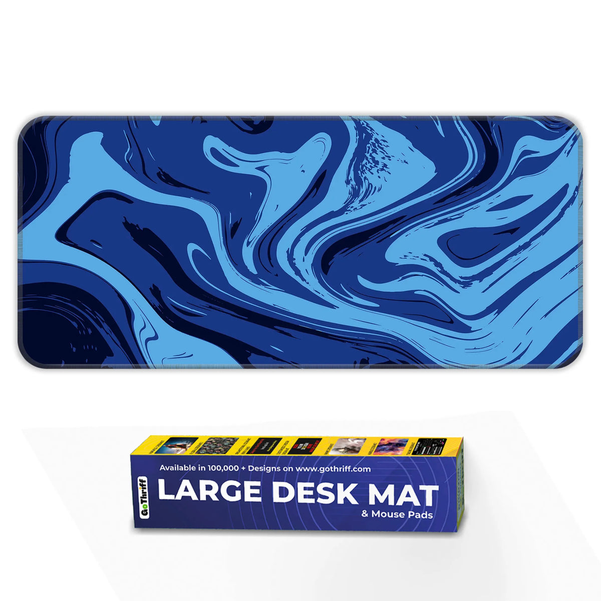 Midnight Ocean Swirl Deskmat
