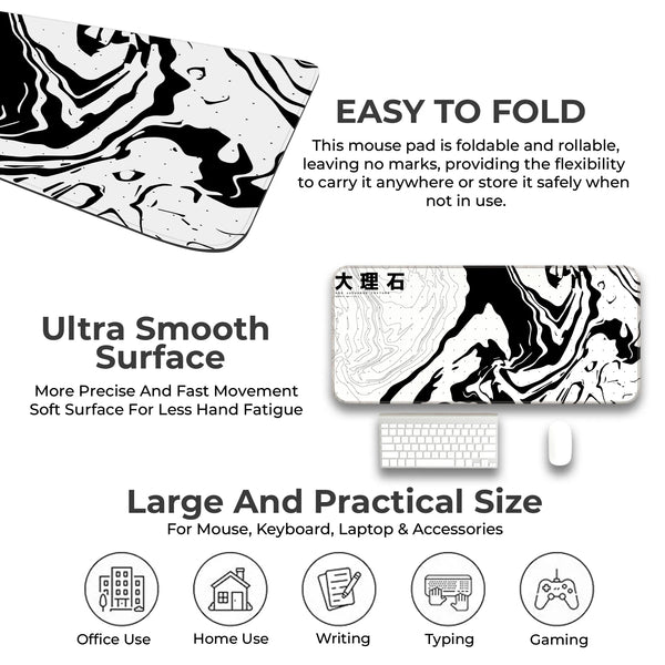 Neo Japanese Marble Texture Deskmat