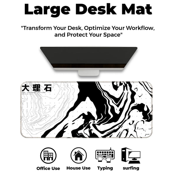 Neo Japanese Marble Texture Deskmat