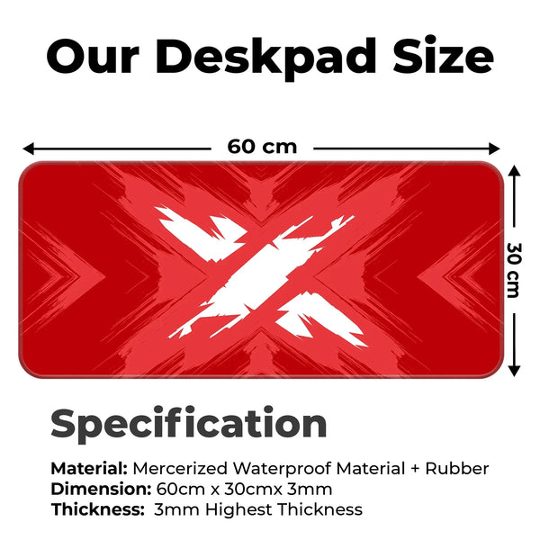 Minimal X Deskmat