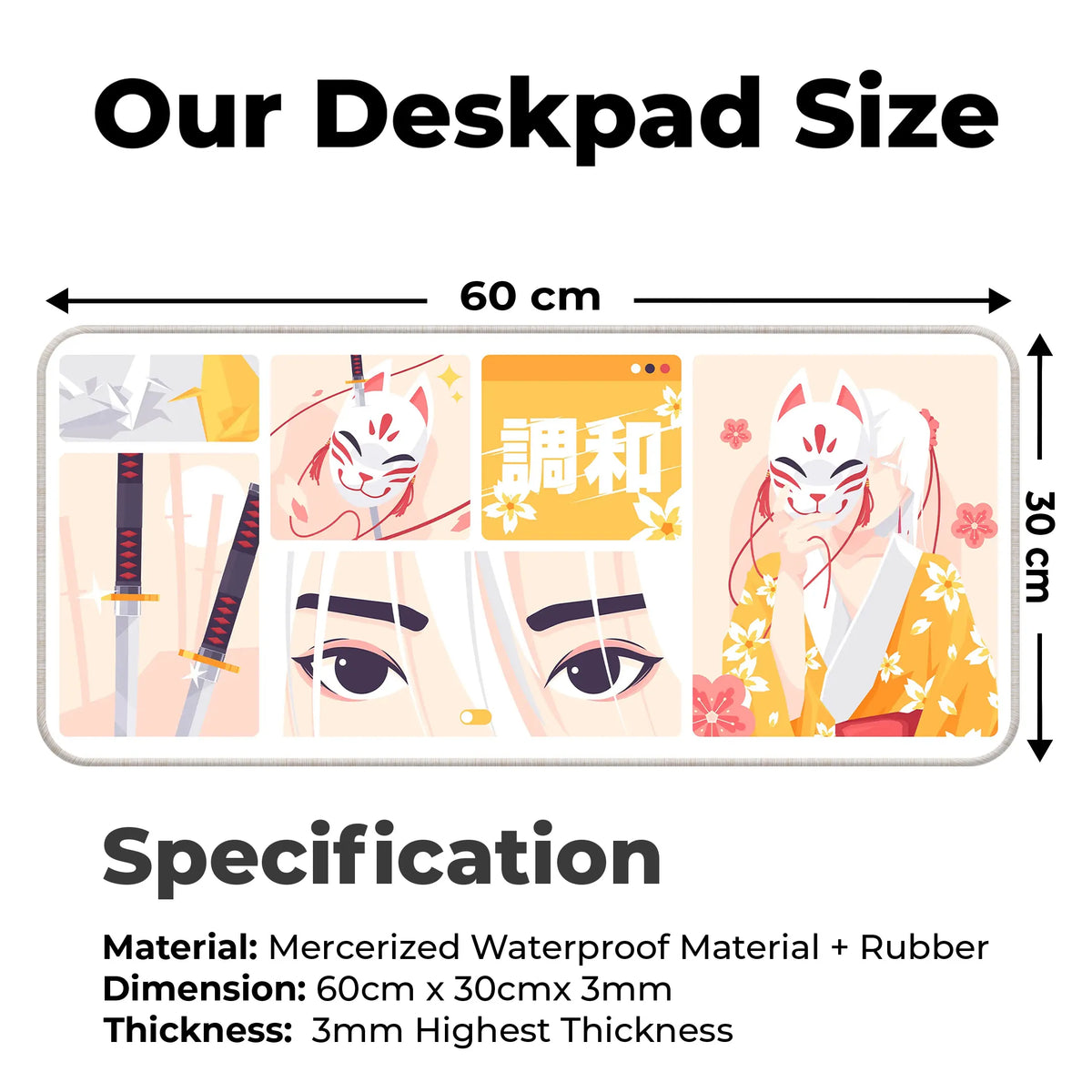 Kitsune Spirit Deskmat
