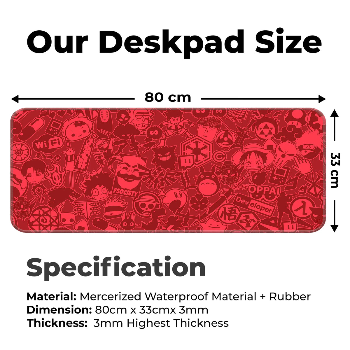 Anime Hacker Collage Deskmat