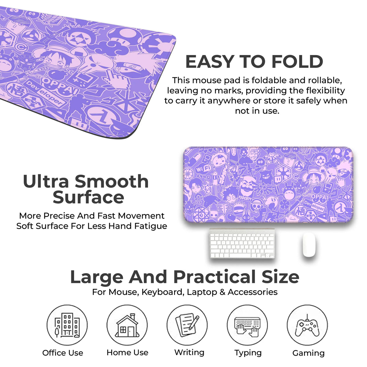 Anime Hacker Collage Deskmat