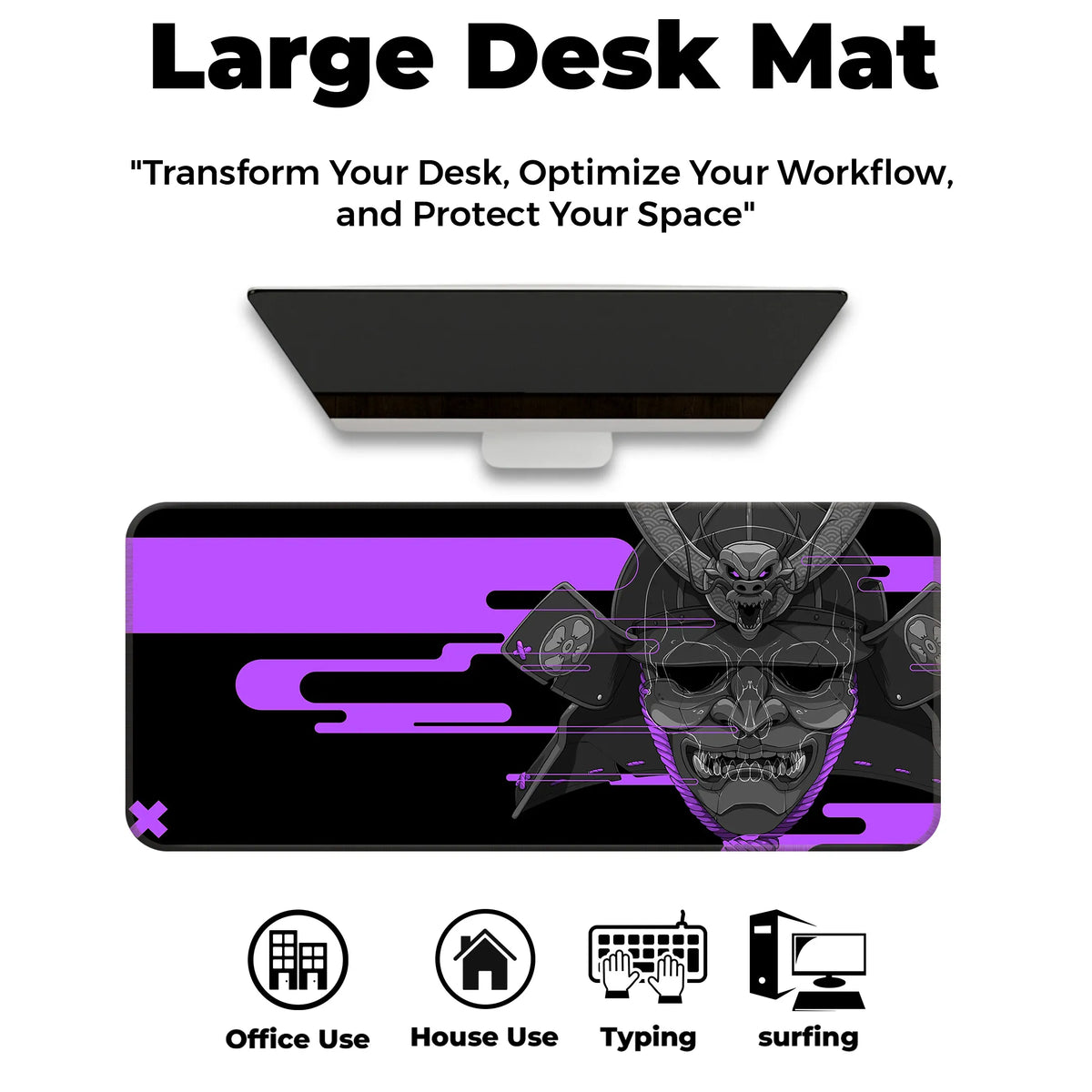 Cyber Oni Samurai Deskmat