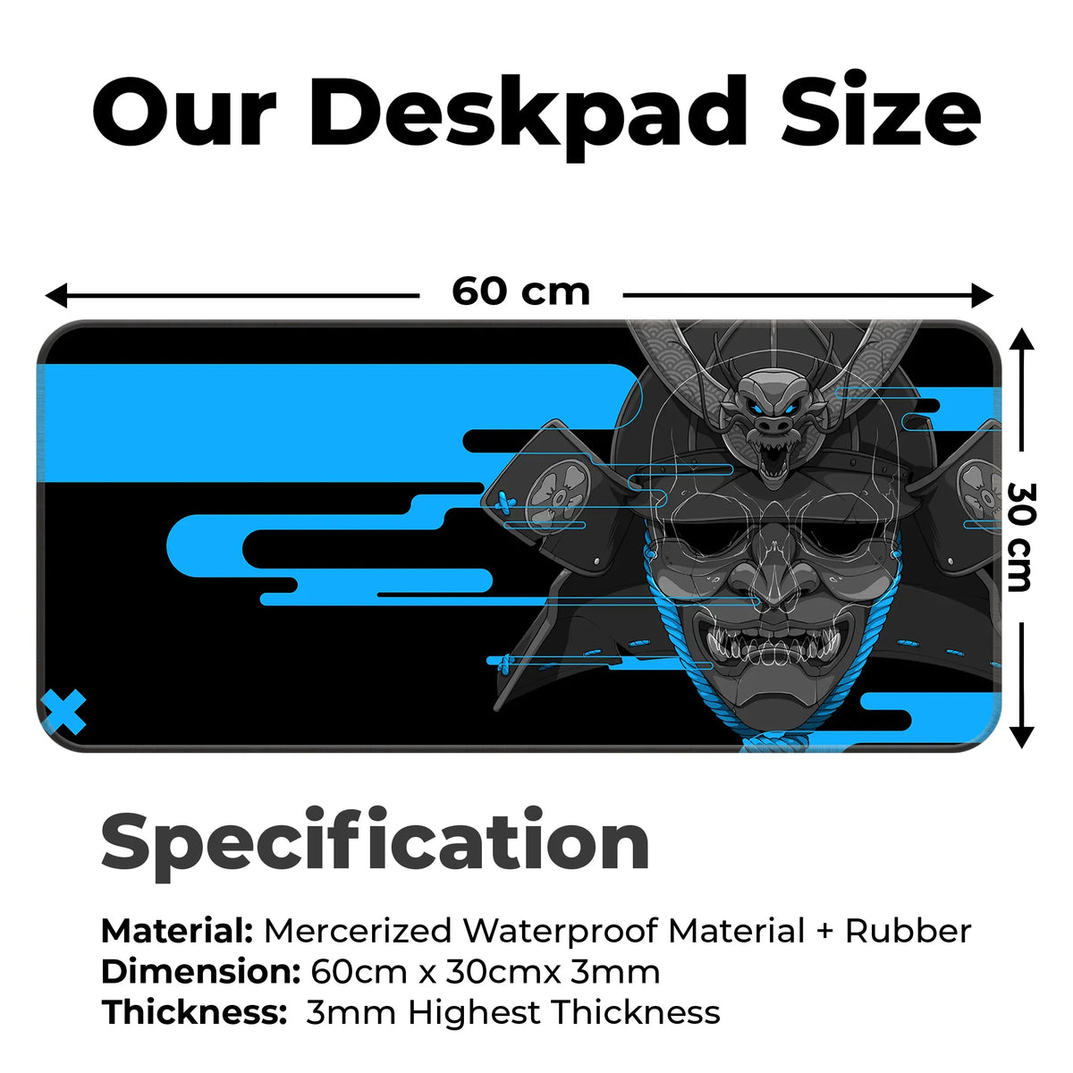 Cyber Oni Samurai Deskmat