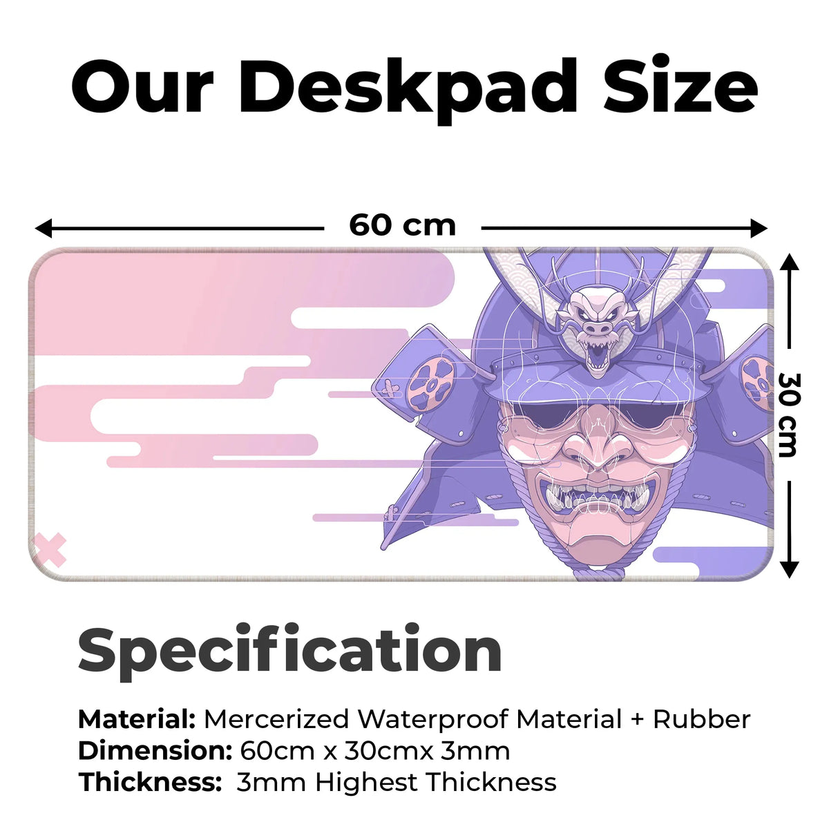 Cyber Oni Samurai Deskmat
