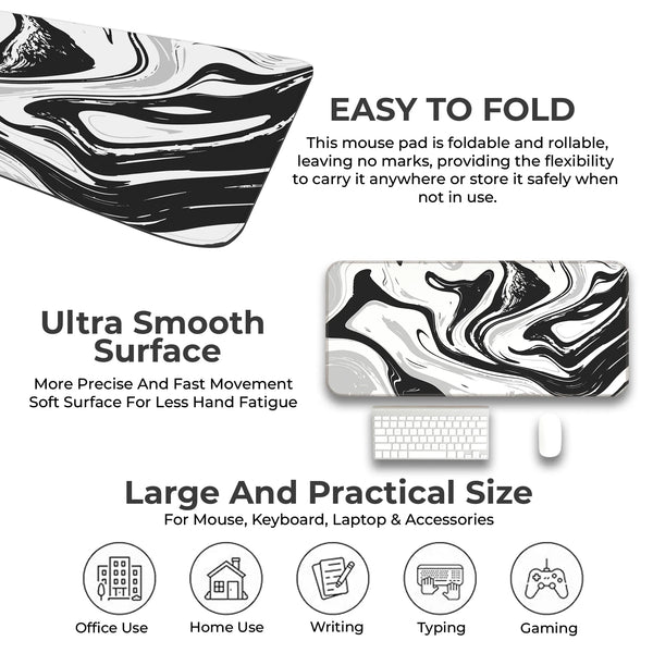 Monochrome Flow Deskmat