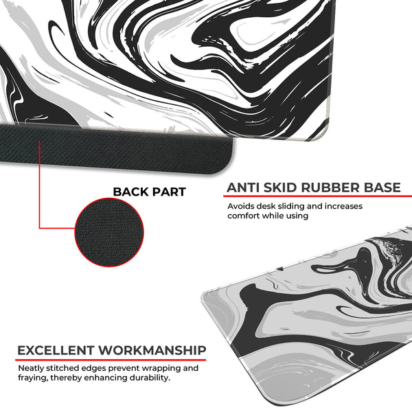 Monochrome Flow Deskmat