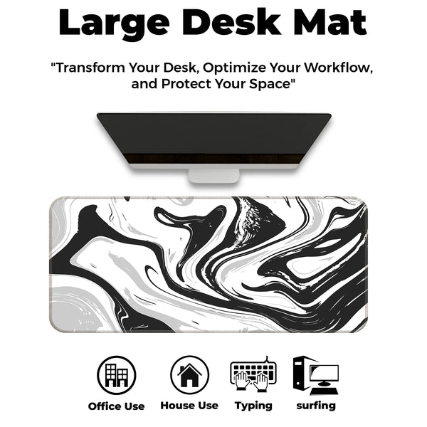 Monochrome Flow Deskmat